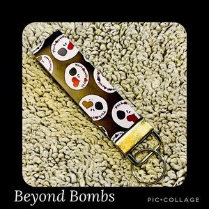 Jack the skeleton Wristlet Keychain